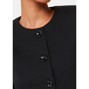 Whistles Anne Ponte Button Jacket